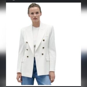 Zara white blazer size M